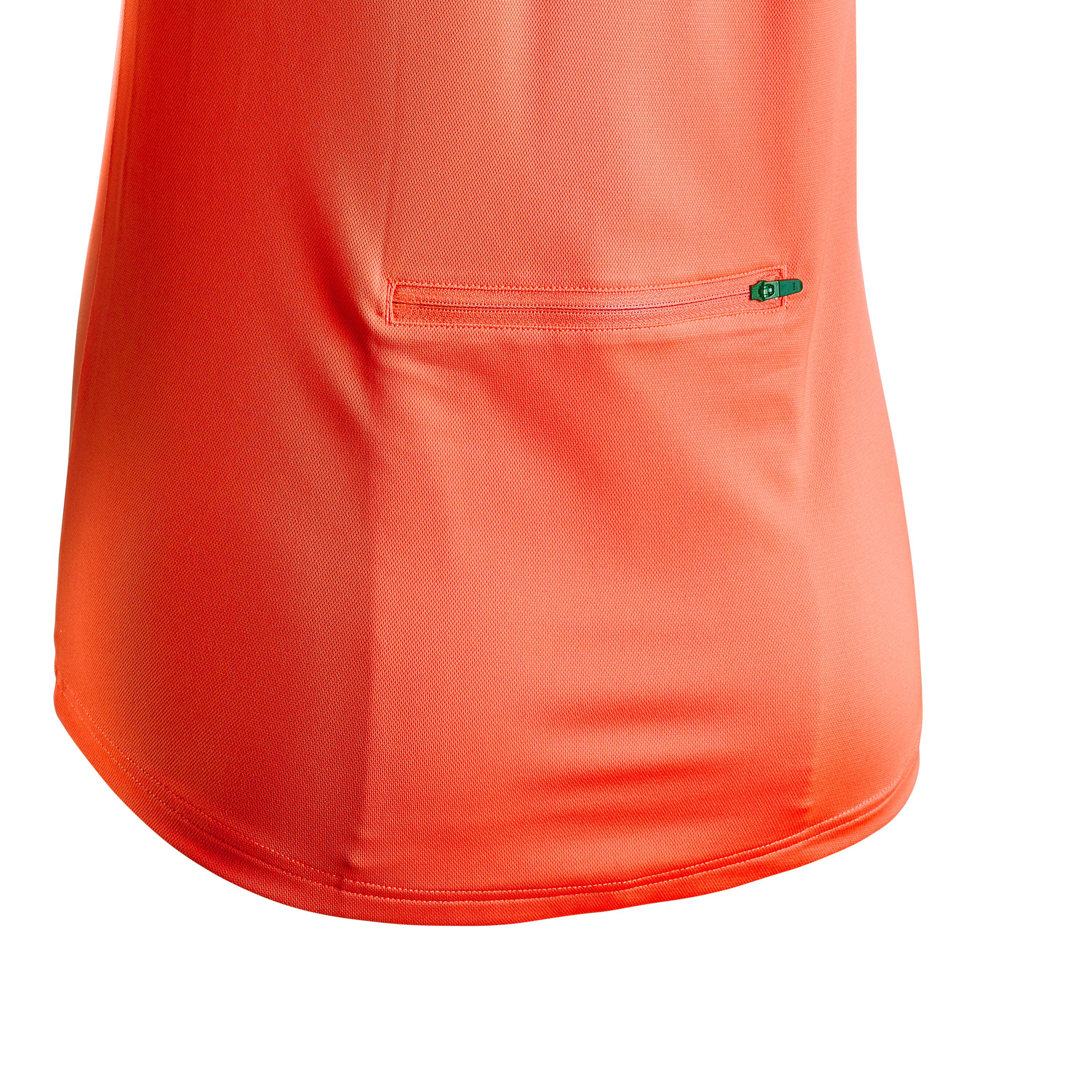 Women's Short-Sleeved Cycling Jersey 100 - Coral 4/5