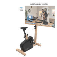 Vélo d'appartement design et éco-conçu Domyos Woodbike