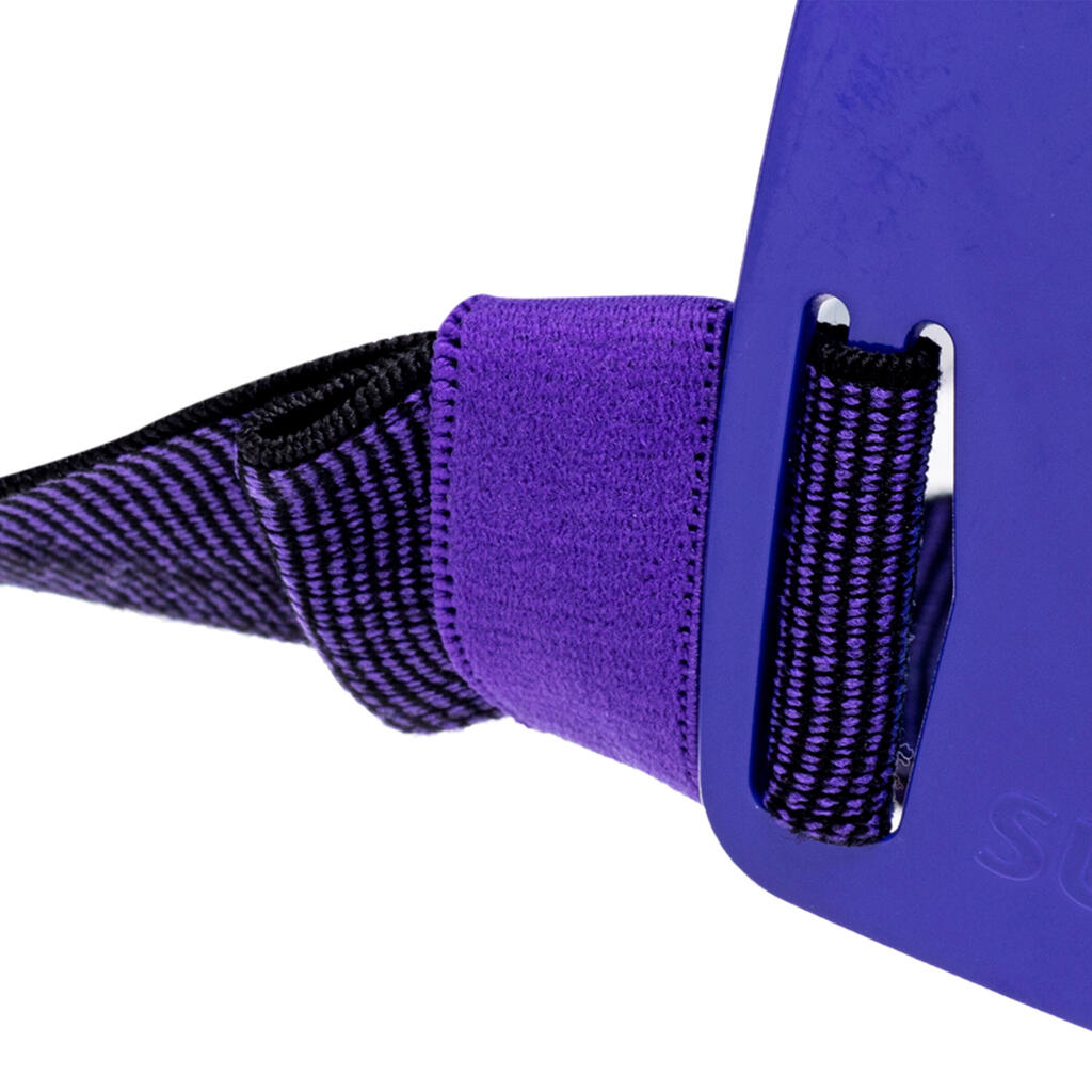 Maska za ronjenje Easybreath + sa akustičnim ventilom (> 10 godina) - ljubičasta