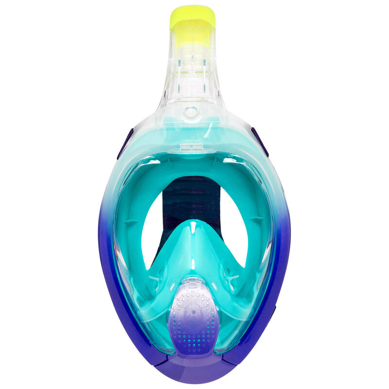 Snorkelmasker met geluidsventiel voor volwassenen Easybreath 540 freetalk paars