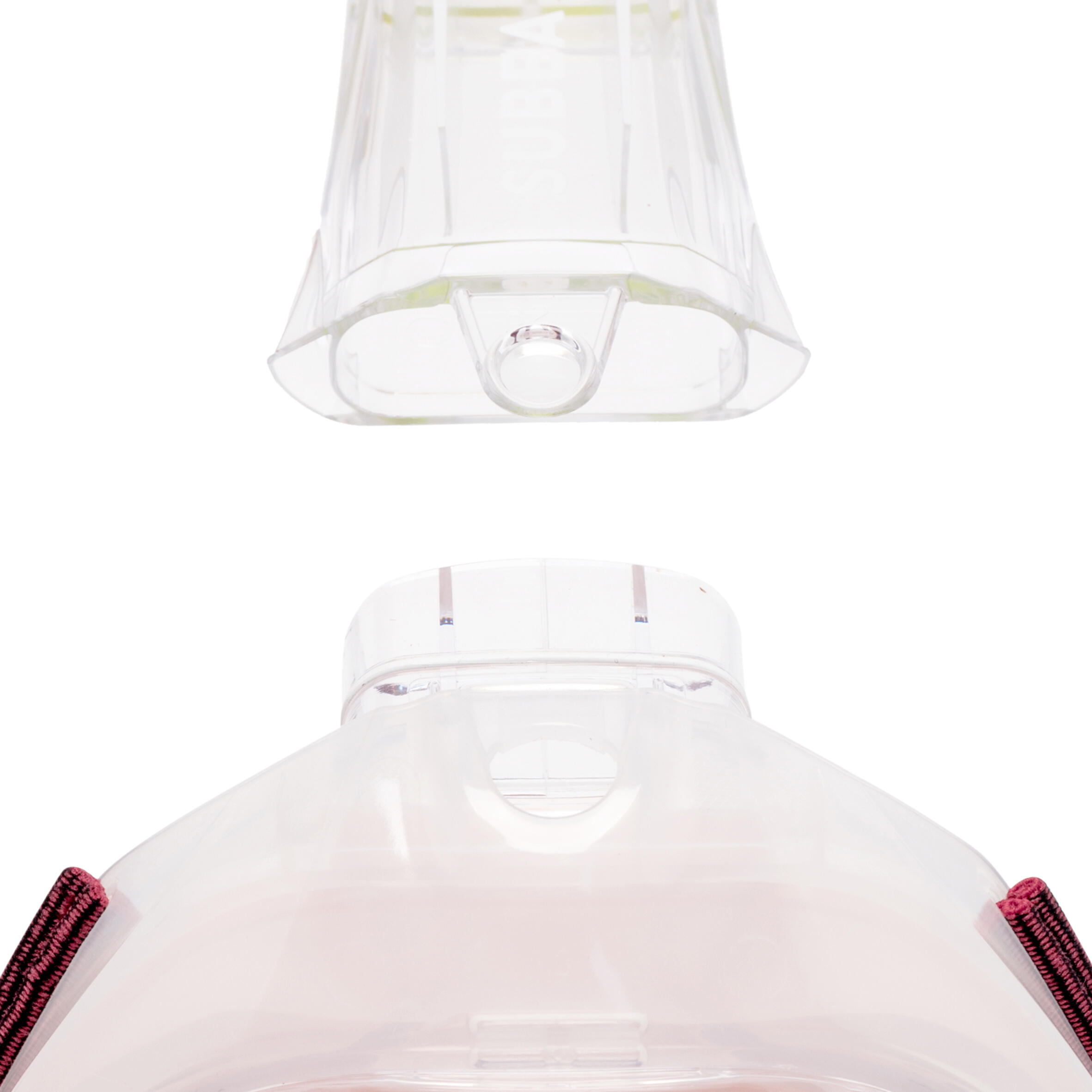 Surface snorkelling mask Easybreath + with acoustic valve > age 10 red 6/12