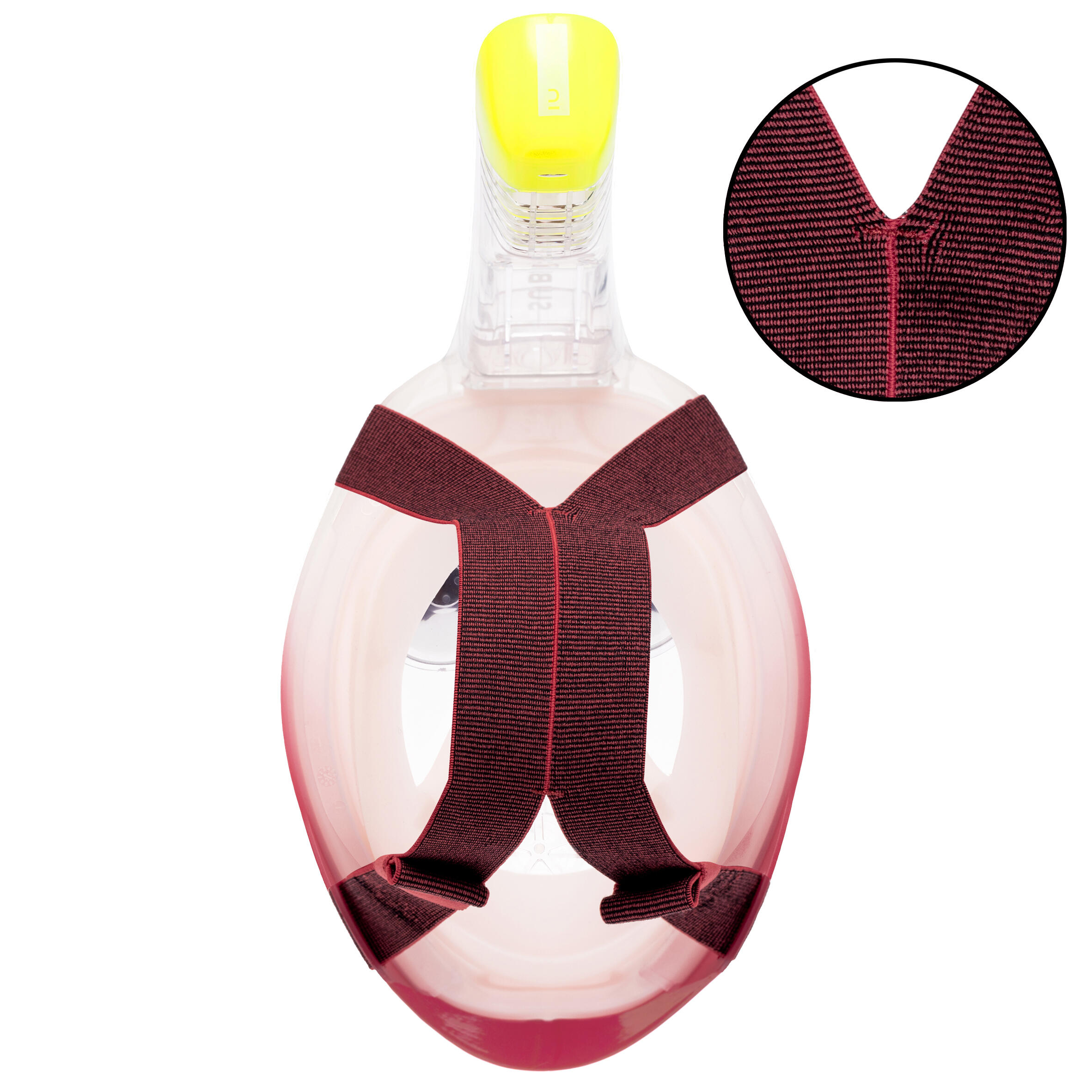 Surface snorkelling mask Easybreath + with acoustic valve > age 10 red 4/12
