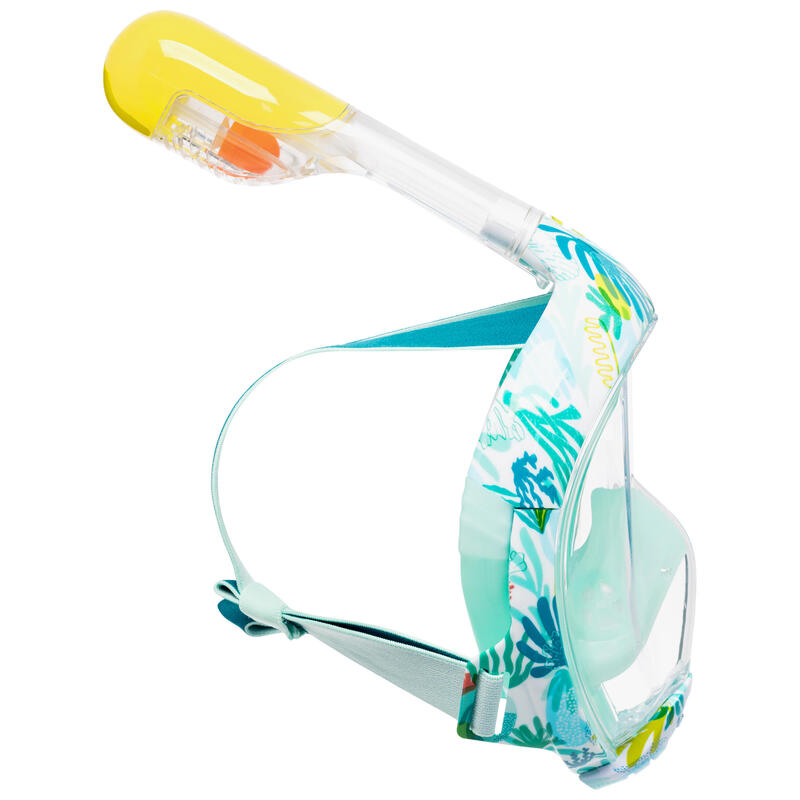 Snorkelmasker voor kinderen Easybreath koraal/wit XS (6-10 jaar)