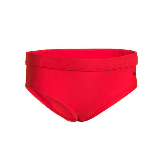 Slip de bain bébé / enfant rouge