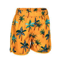 Baby / Kids' Swim Shorts - Yellow Palm Tree Print