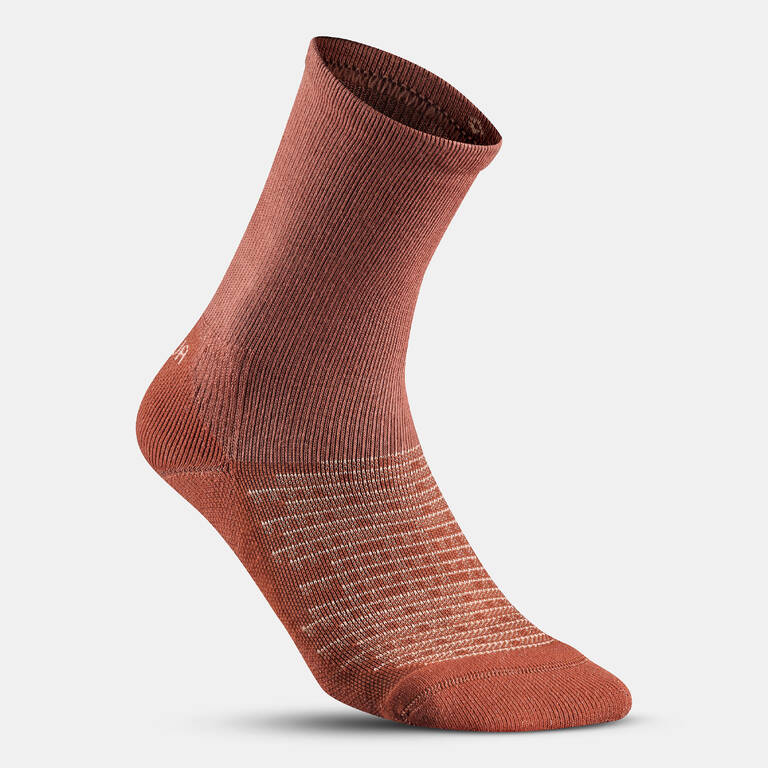 Kaus Kaki Hiking 100 High - 2 Pasang - Linen dan Terracotta