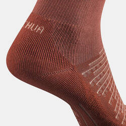 Sock Hike 100 High  - Pack of 2 Pairs - Linen and Terracotta