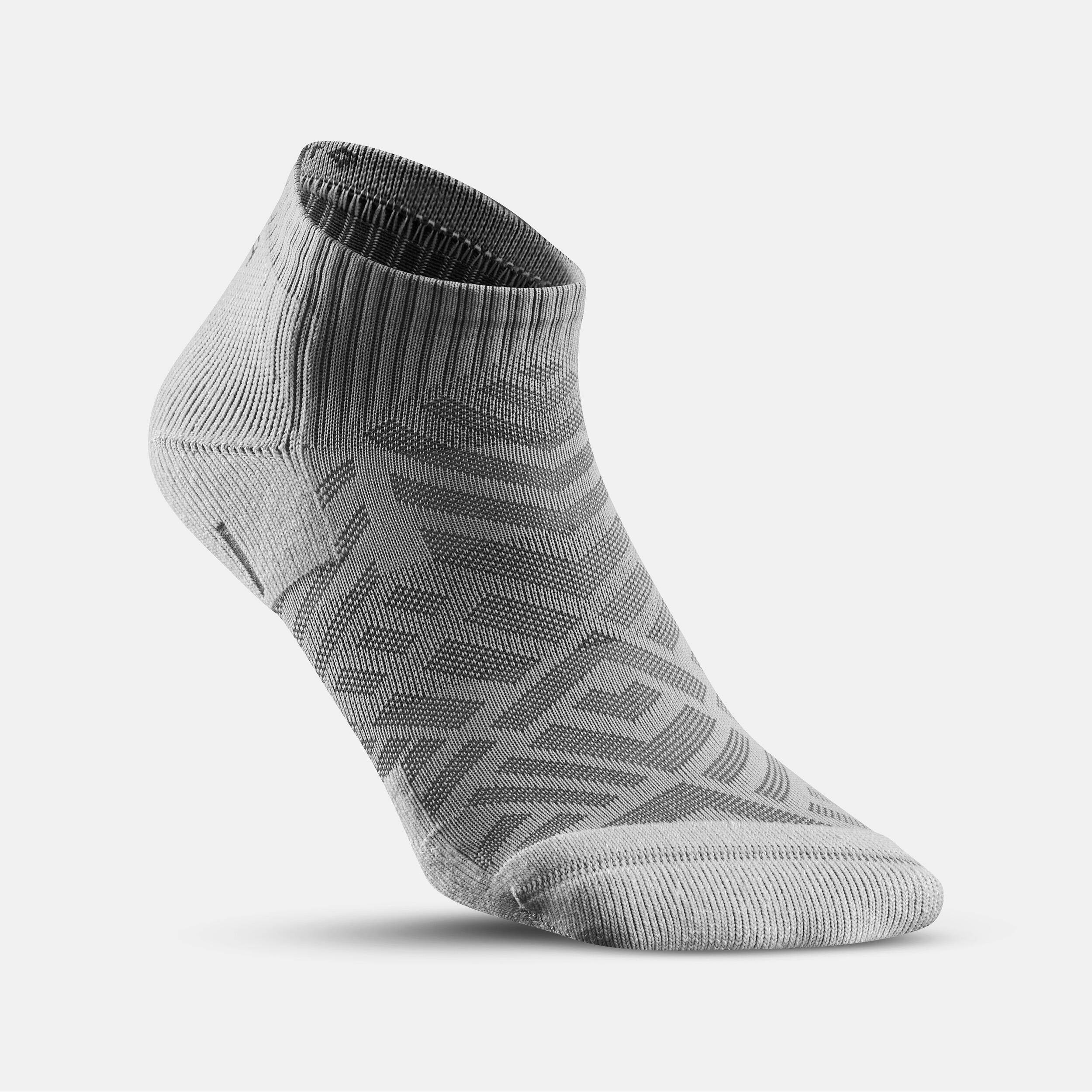Unisex Quick Dry Low Ankle Socks 2 Pairs Grey - NH100 -  3