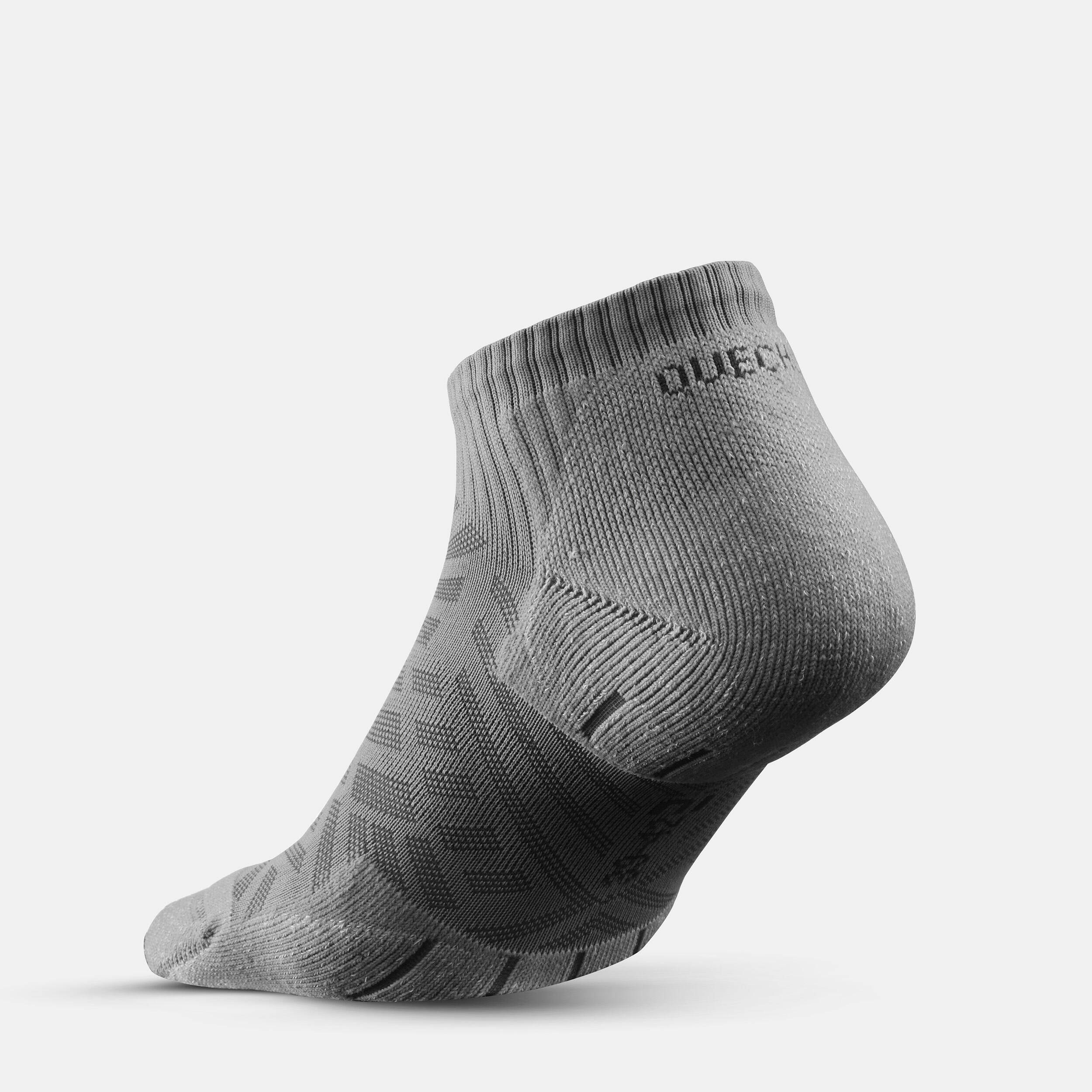 Unisex Quick Dry Low Ankle Socks 2 Pairs Grey - NH100 -  4
