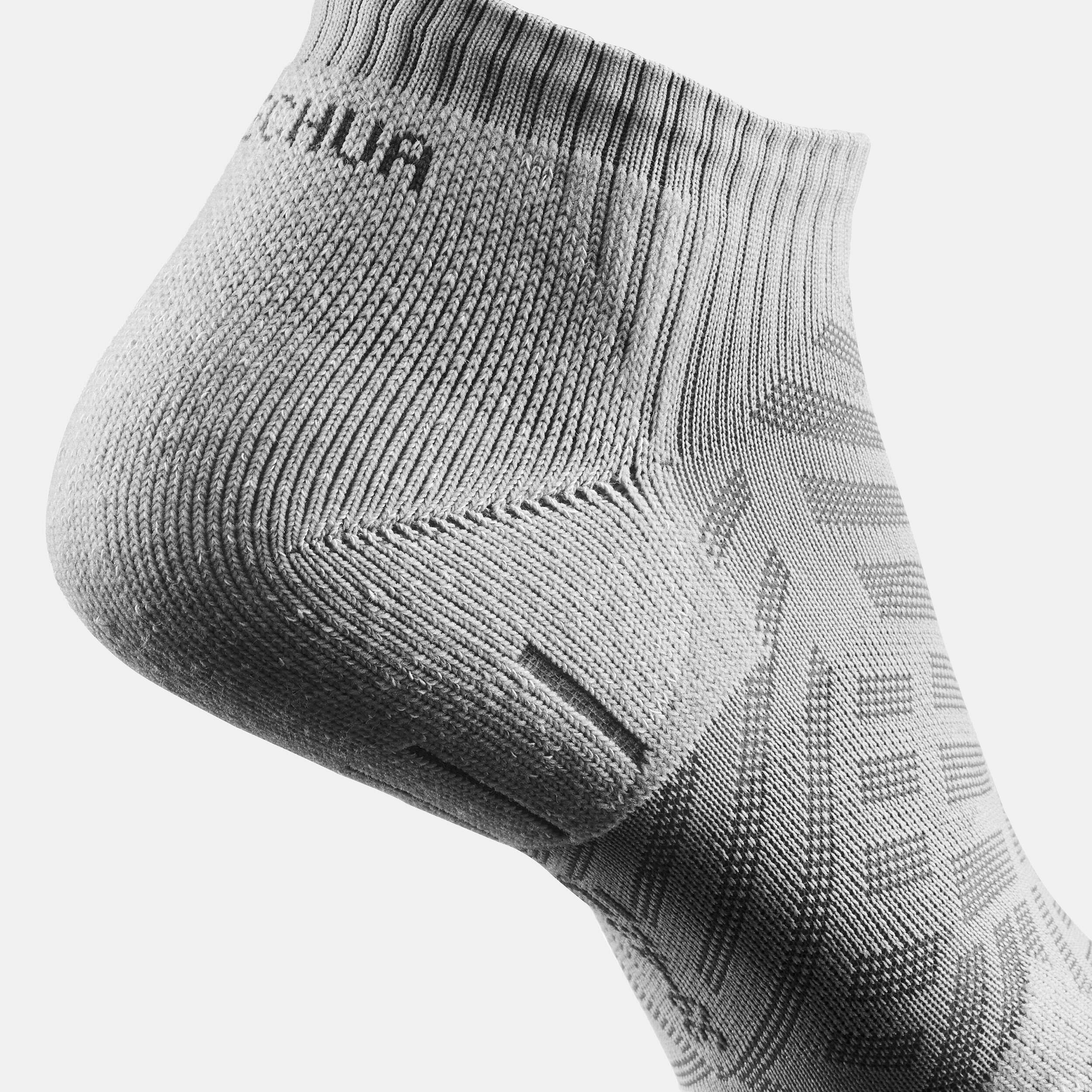 Unisex Quick Dry Low Ankle Socks 2 Pairs Grey - NH100 -  5