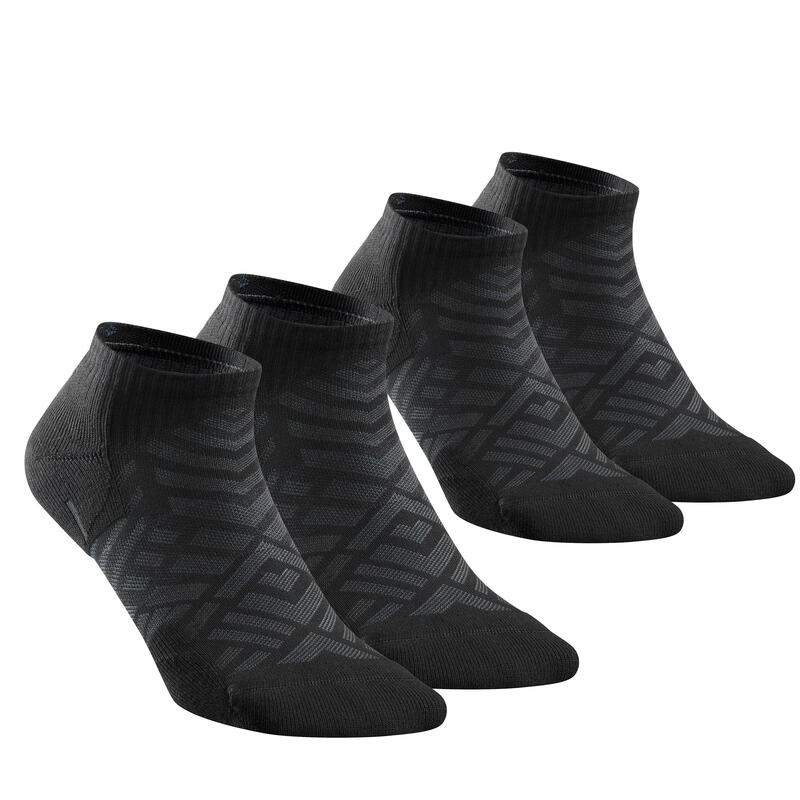 Chaussette Hike 100 Low - Noir - Lot de 2 paires
