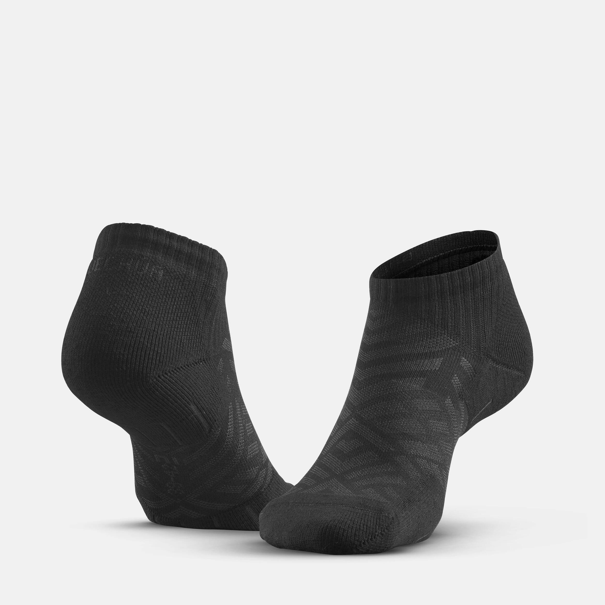 Adult hiking socks (2 pairs) Hike 100 - Black -  2