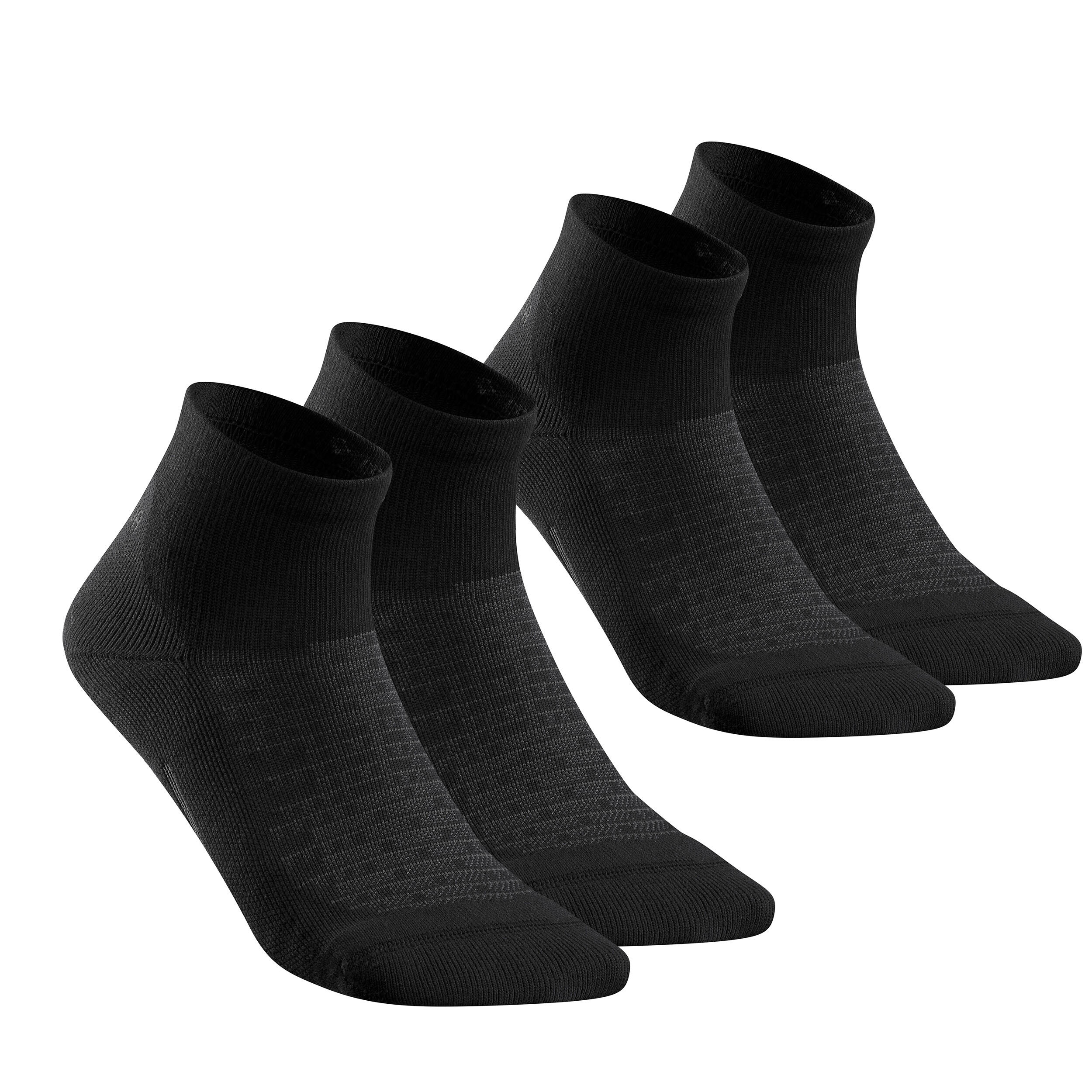 Calcetines de media cana montana y trekking 2 pares Adulto Quechua Hike 100 Decathlon