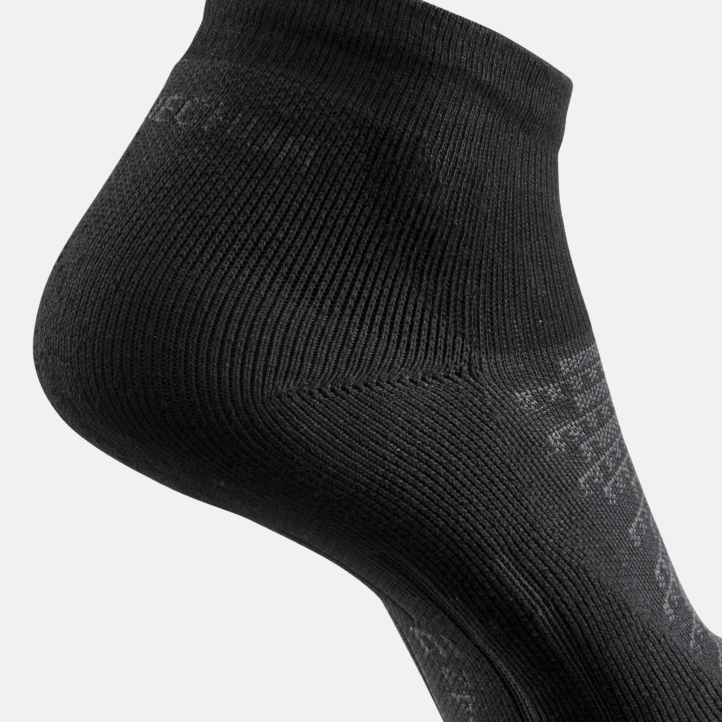 Unisex Quick Dry Mid Ankle Socks 2 Pairs Black - NH100 -  5
