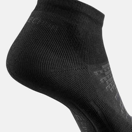 جوارب 100 مخصصة لرياضة المشي لمسافات طويلة متوسطة زوجين - أسود