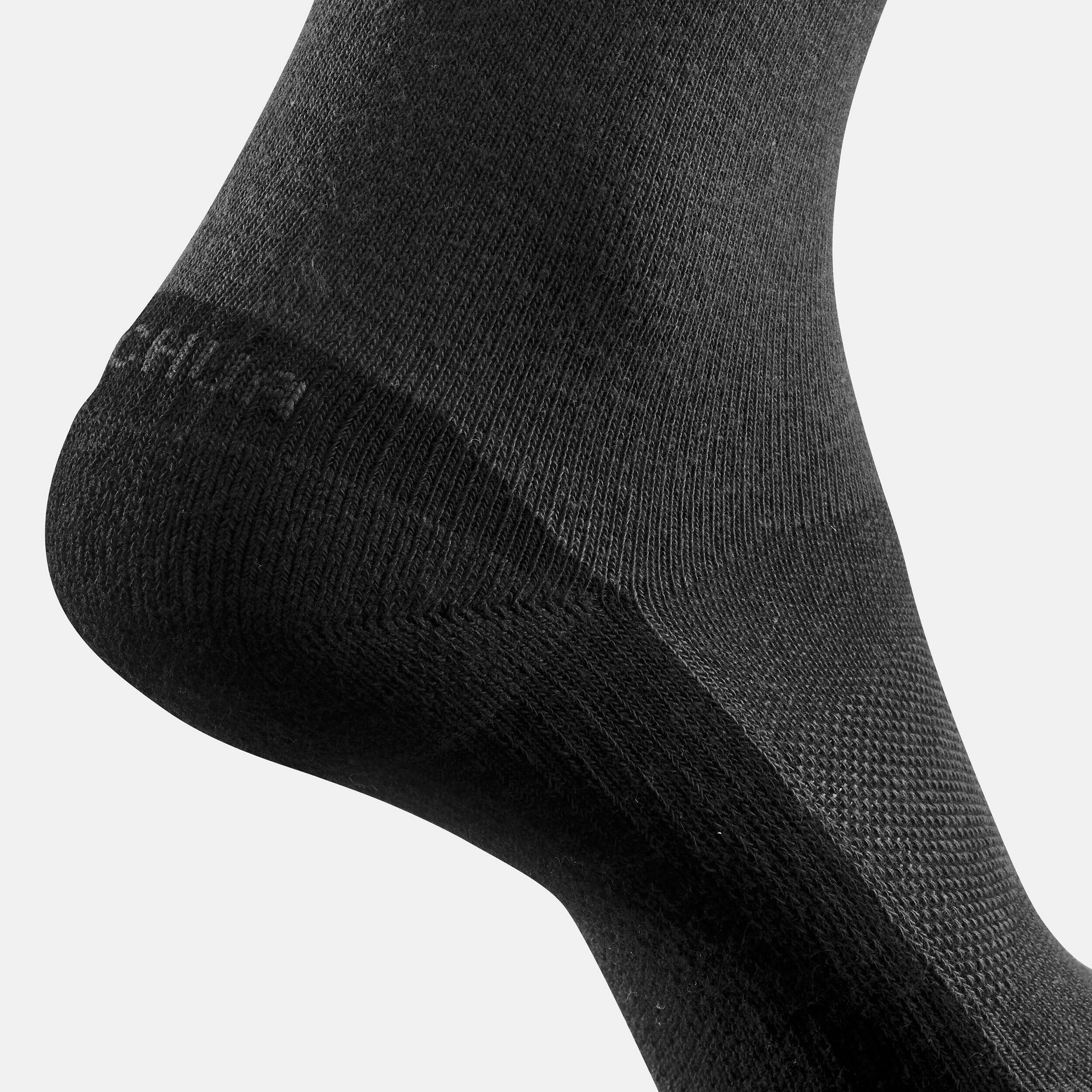 Unisex Quick Dry High Ankle Socks 2 Pairs Grey - NH50 -  5