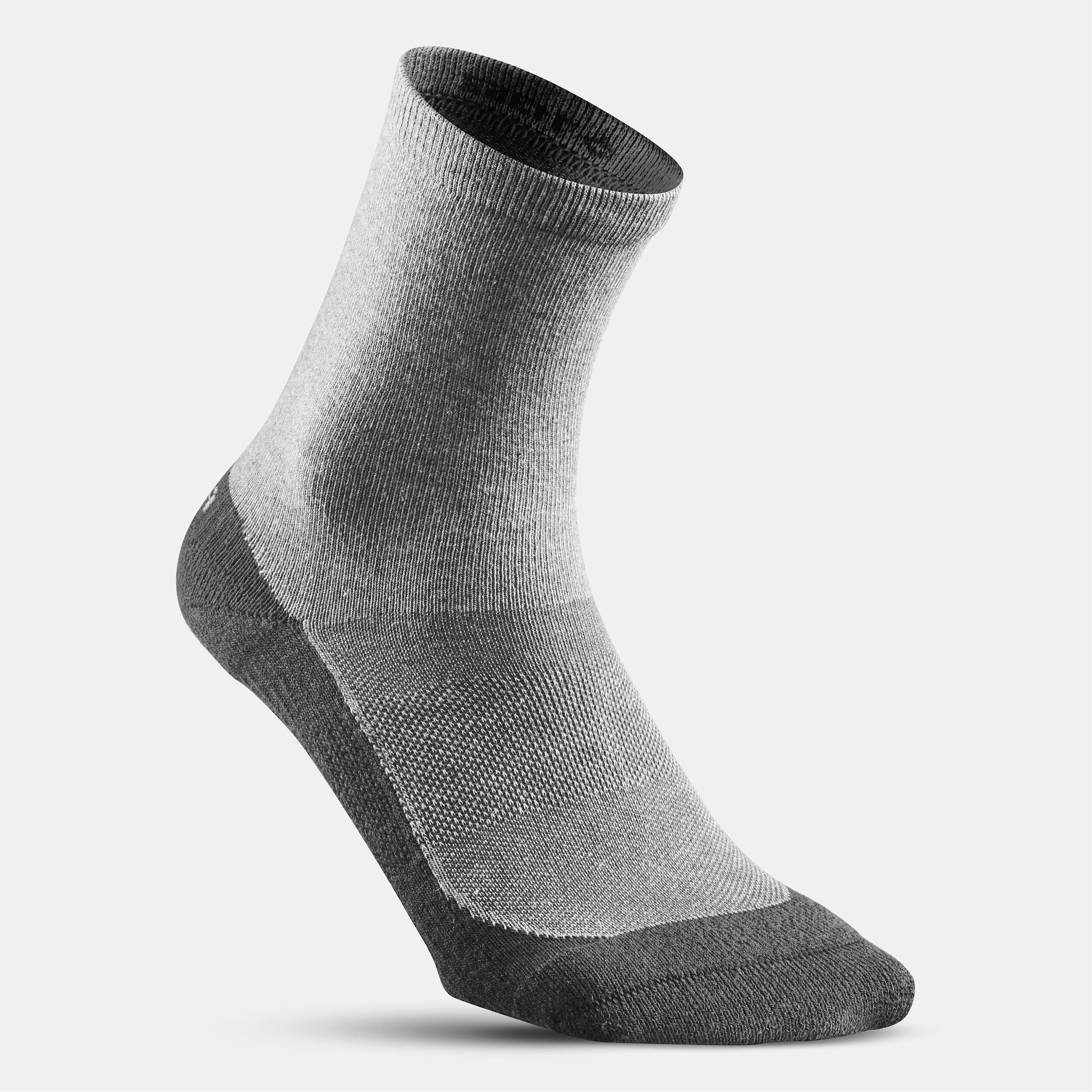 2 paires de chaussettes – Hike 50 hautes gris - QUECHUA