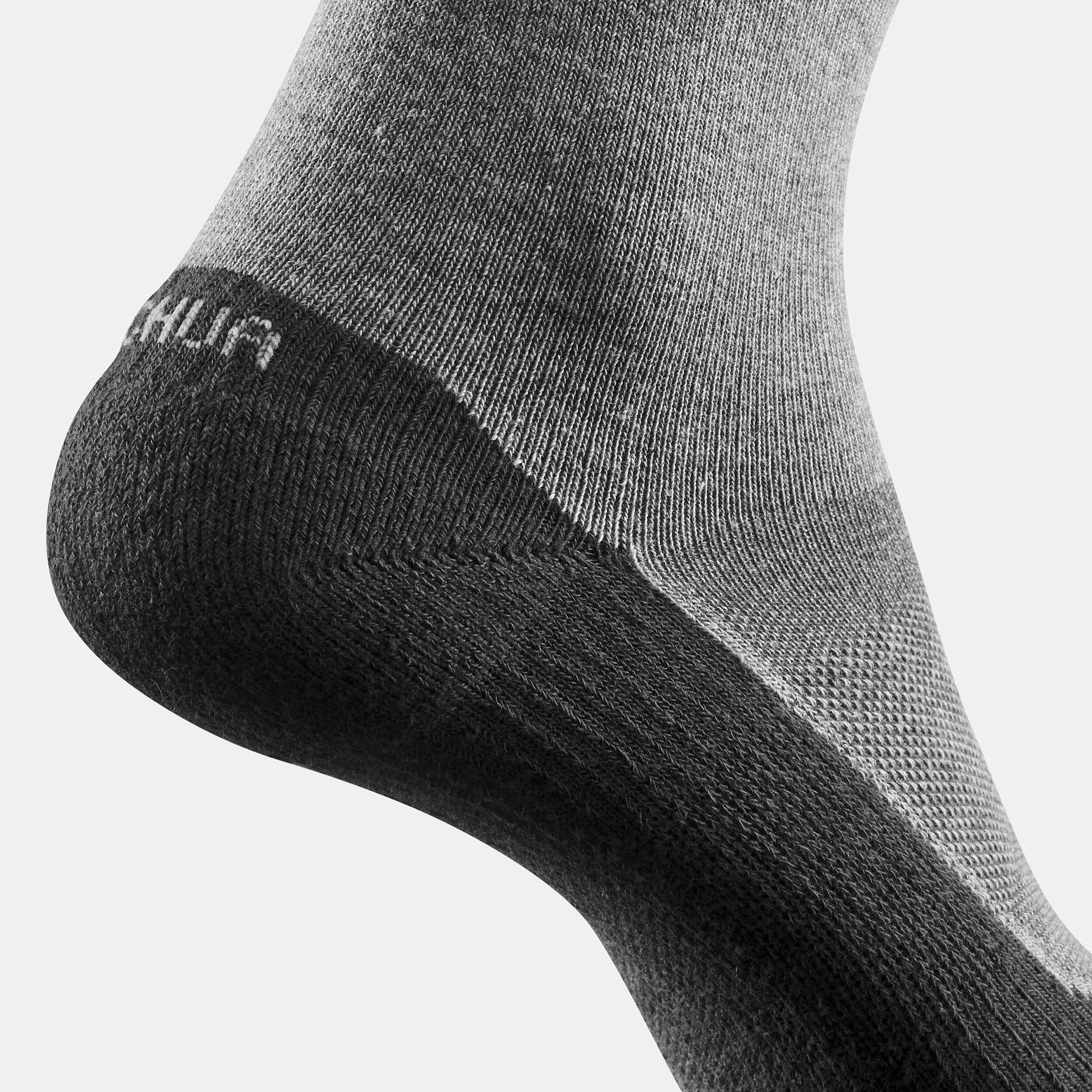 2 paires de chaussettes – Hike 50 hautes gris - QUECHUA