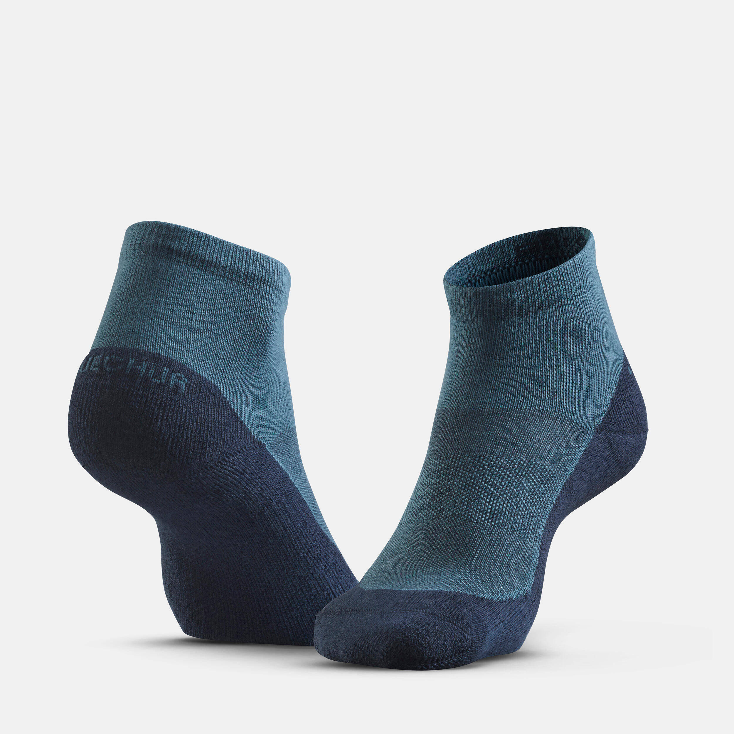 Unisex Quick Dry Mid Ankle Socks 2 Pairs Blue - NH50 -  2
