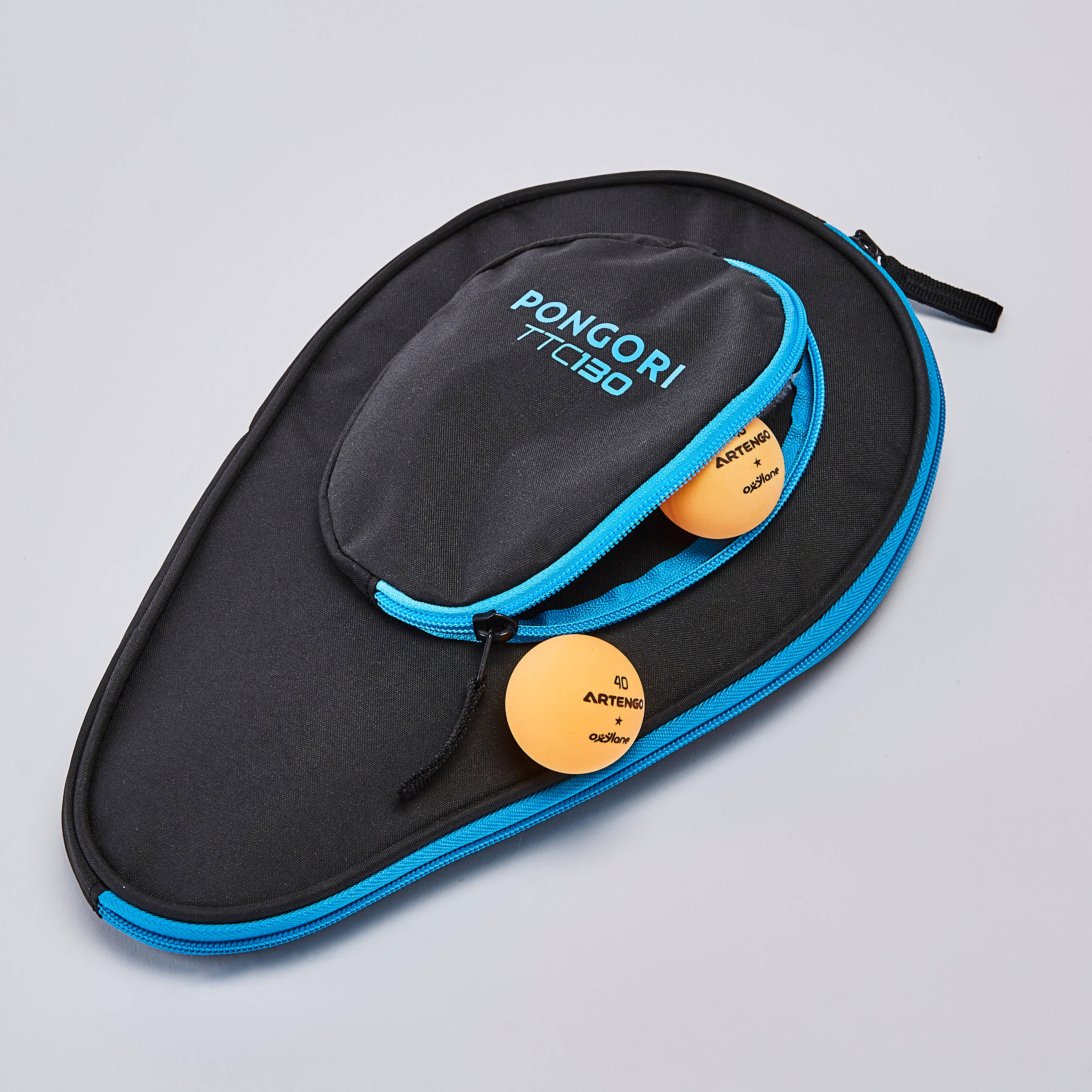 Table Tennis Bat Cover TTC 130 - Black -  2