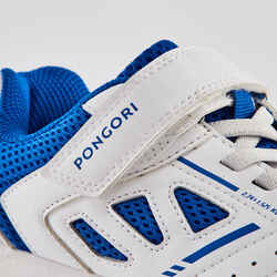 TABLE TENNIS SHOES TTS 500 JUNIOR WHITE BLUE