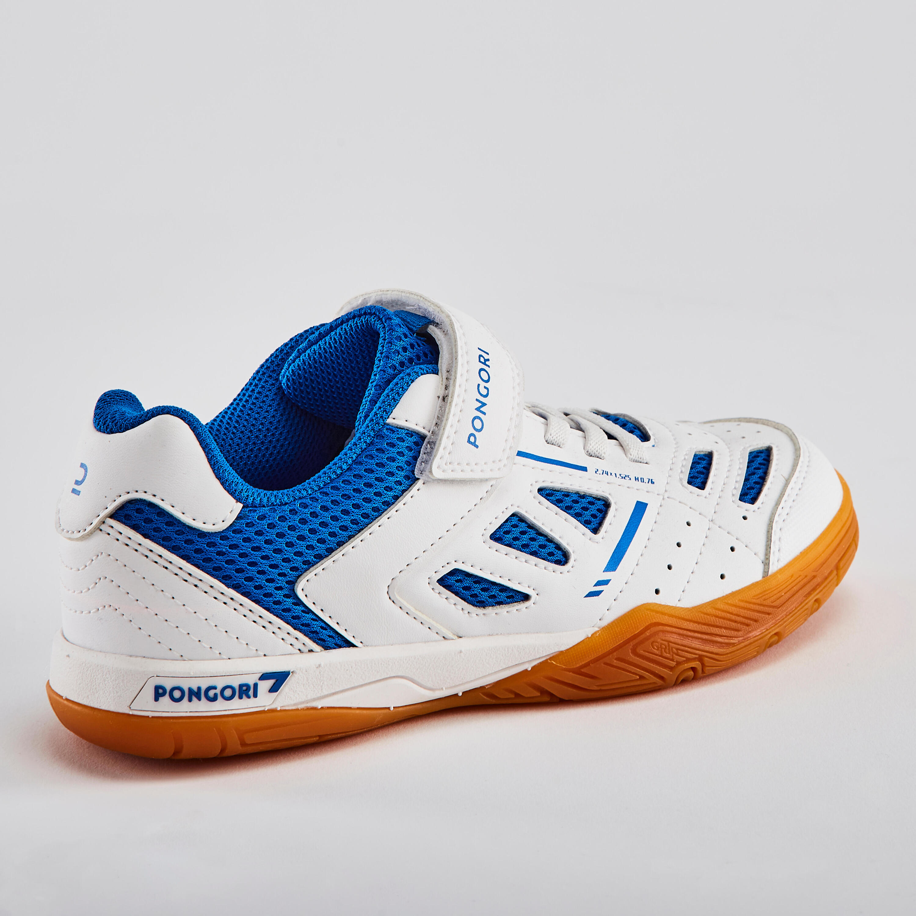 Chaussures de Tennis de Table Enfant TTS 500 Enfant - Blanc/Bleu 4/11