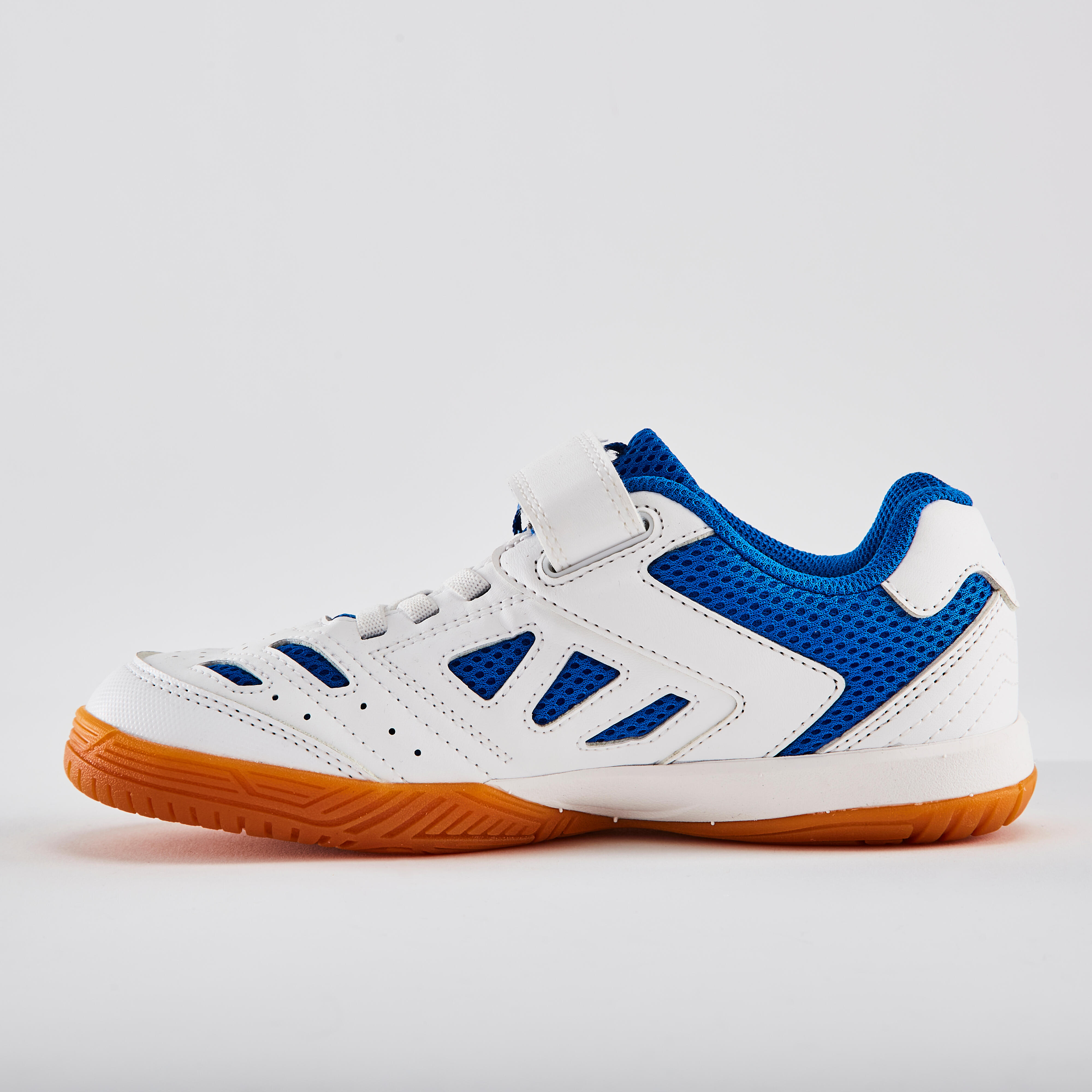 Încălțăminte Tenis de Masă TTS 500 Alb-Albastru Copii