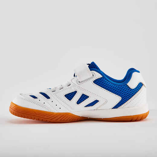 
      TABLE TENNIS SHOES TTS 500 JUNIOR WHITE BLUE
  