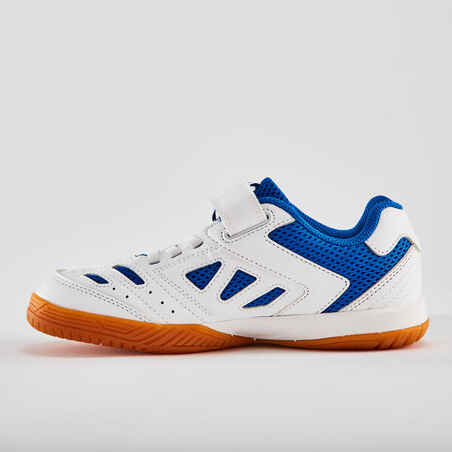 TABLE TENNIS SHOES TTS 500 JUNIOR WHITE BLUE