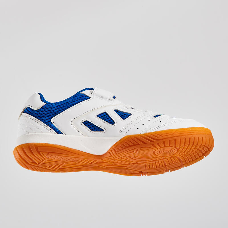 Tafeltennisschoenen voor kinderen TTS 500 wit blauw