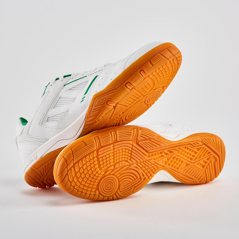 桌球鞋 TTS 500 New－白色／綠色