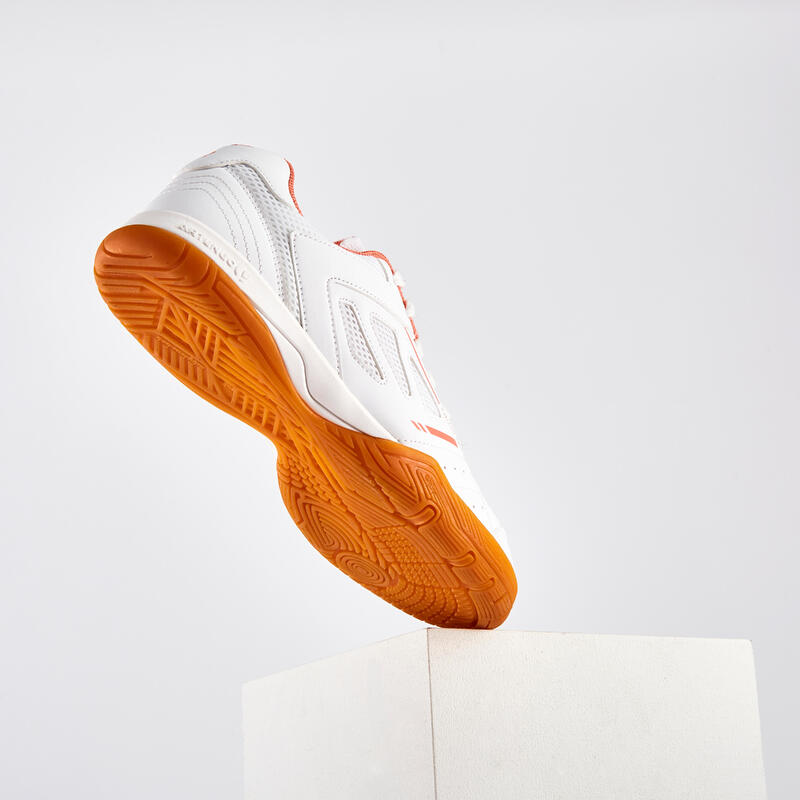 Table Tennis Shoes TTS 500 New - White/Coral