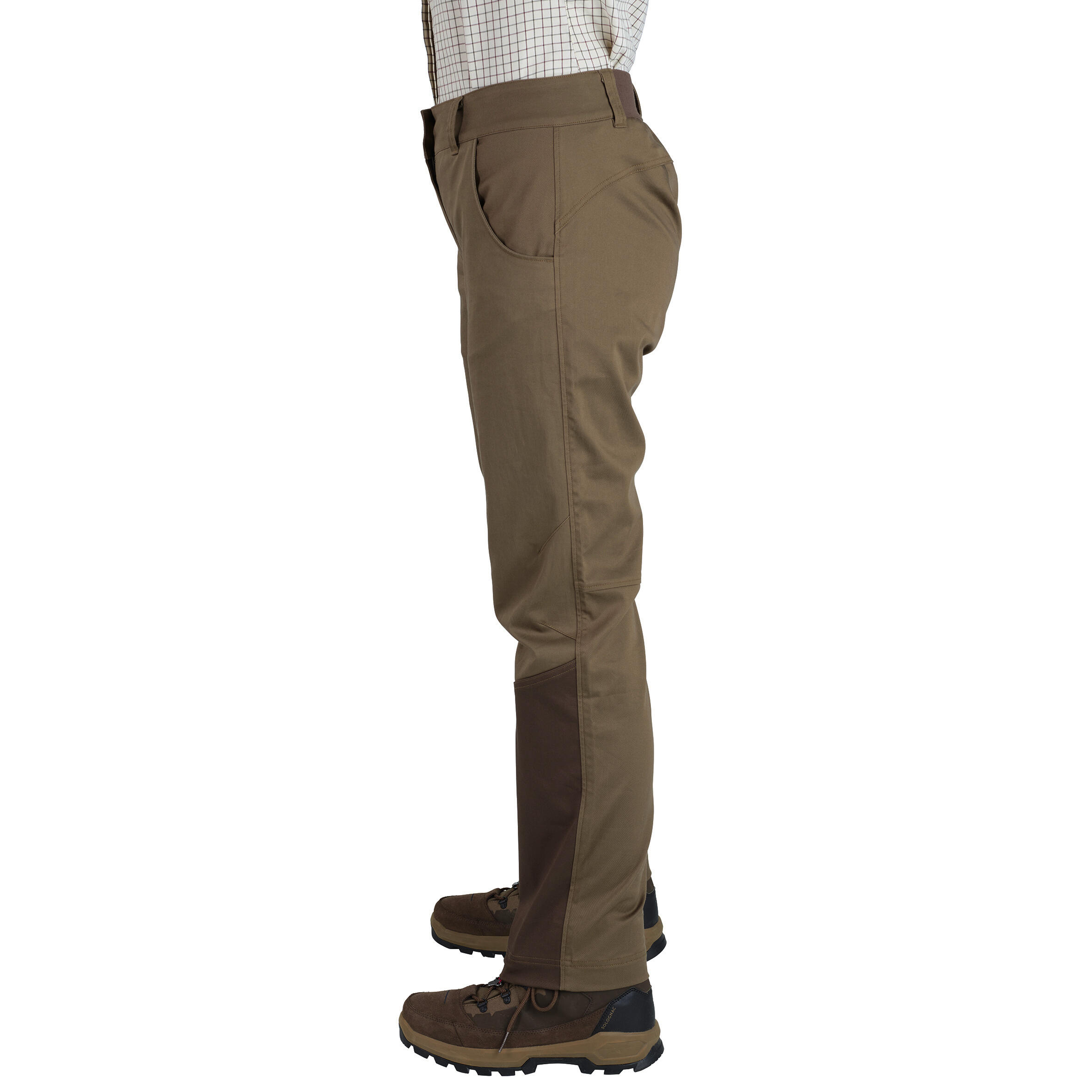Women’s breathable trousers 500 brown