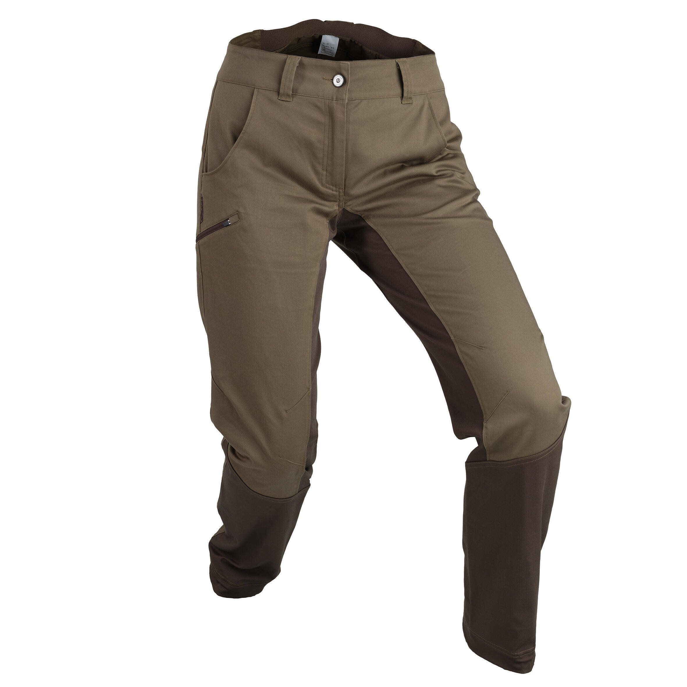 Women’s breathable trousers 500 brown -  2