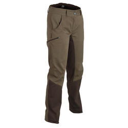 Pantalon Caza Solognac 500 Mujer Impermeable Reforzado Marron SOLOGNAC |  Decathlon