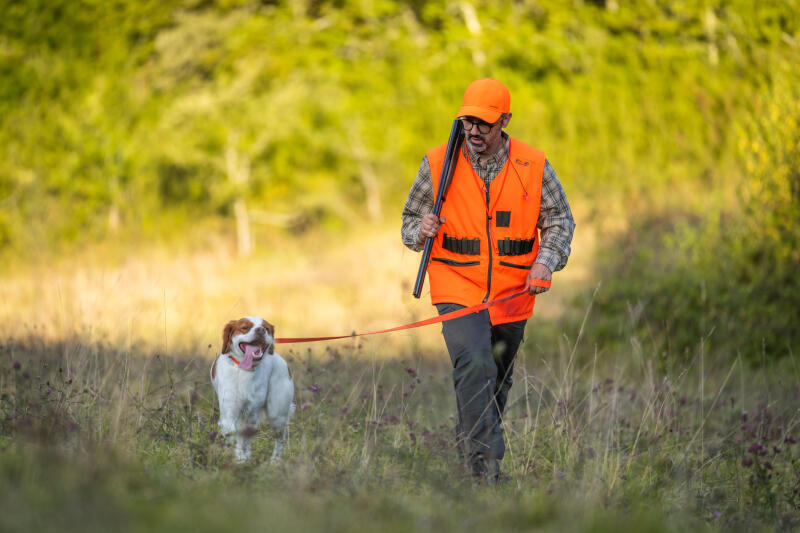 Kamizelka myśliwska Solognac Steppe 300 dwustronna fluo/zielona