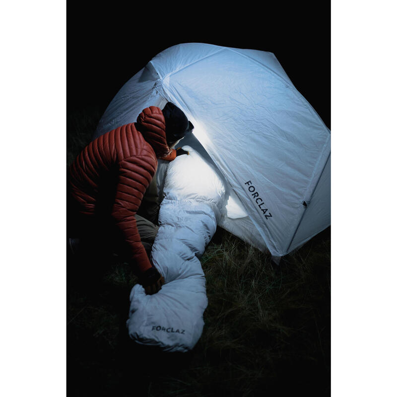 Saco de dormir trekking 0 ºC plumón Forclaz MT900 Minimal Editions