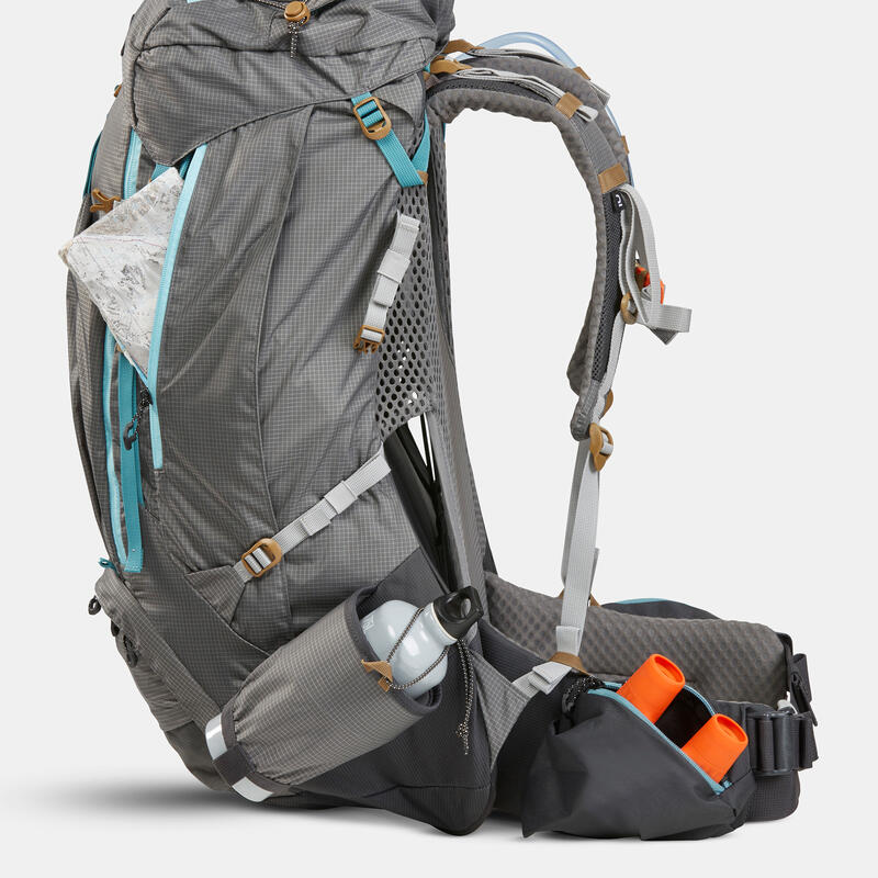 Trekking backpack voor dames MT500 AIR 55+10 liter