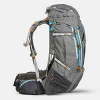 Mochila de montaña y trekking 55L+10L Forclaz MT500 con funda impermeable