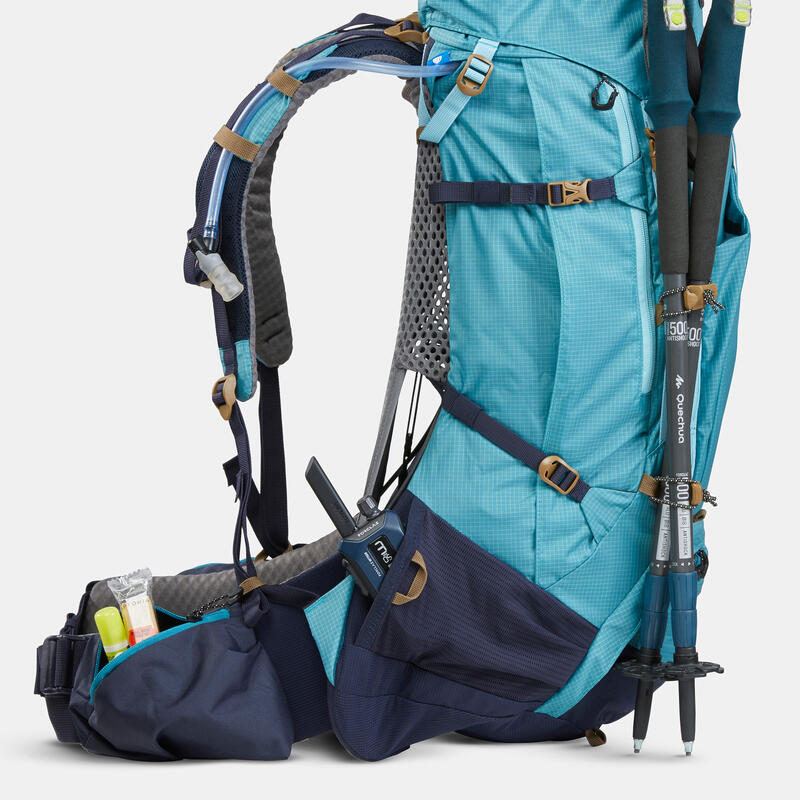 Zaino trekking donna MT500 AIR 45+10L azzurro
