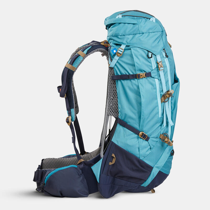 Rucsac Trekking la munte MT500 Air 45+10L Gri Damă 