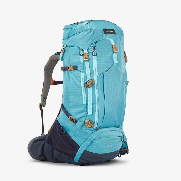 Trekking Bag 45+10L Air - MT 500 Blue Grey