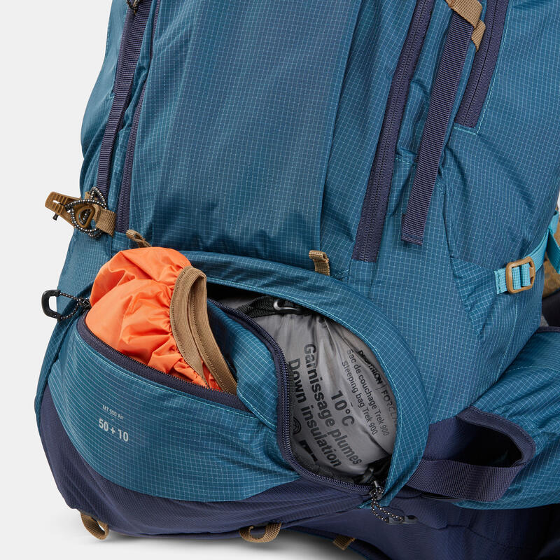 Trekking backpack voor heren 50+10 liter MT500 Air
