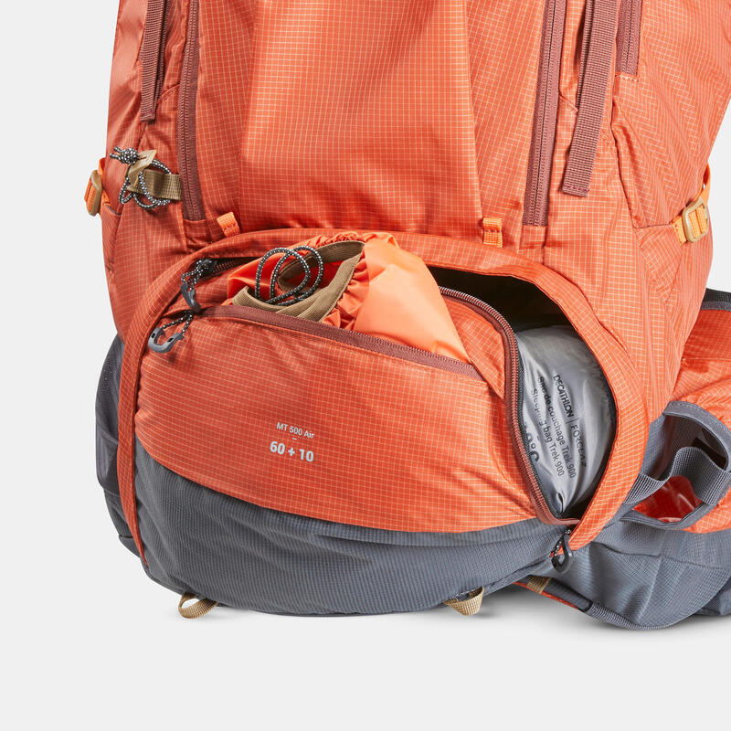 Men's Trekking Backpack 60+10 L - MT500 AIR - Decathlon