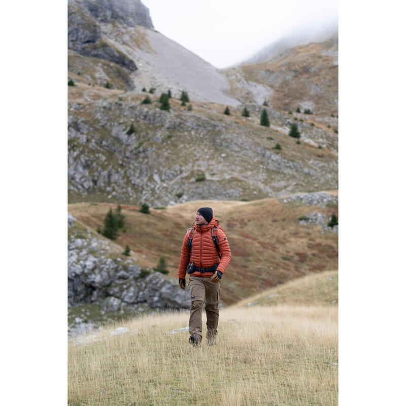 Casaco de penas de Trekking montanha com capuz - MT100 -5°C - homem