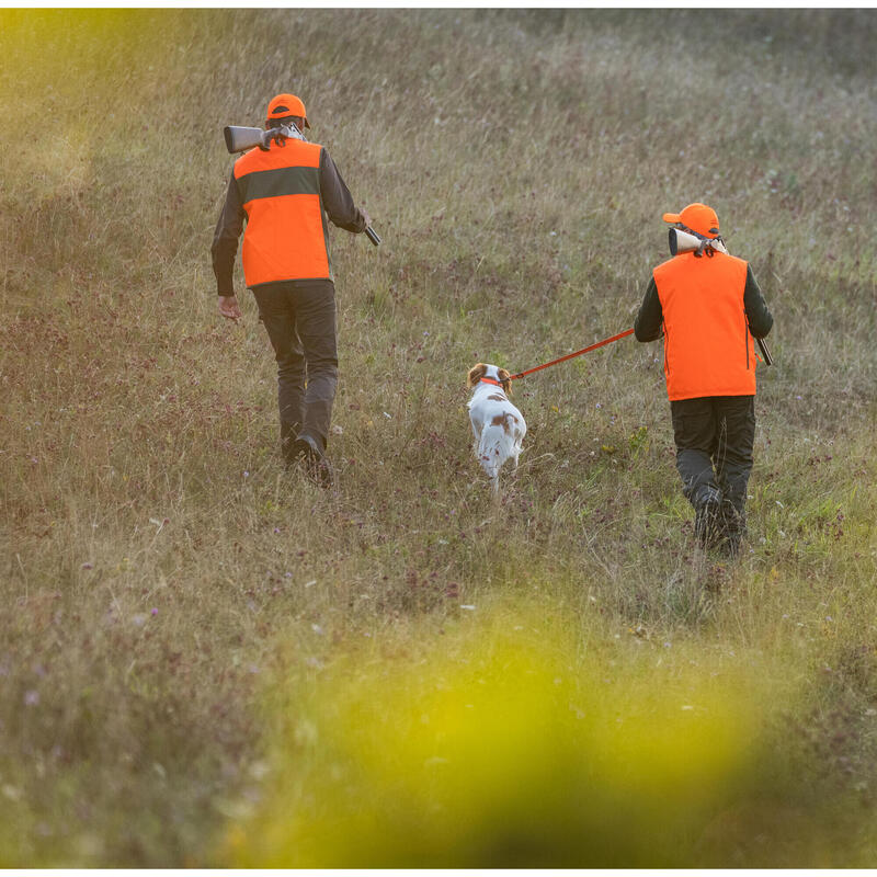 COLETE DE CAÇA REVERSÍVEL STEPPE 300 HOMEM FLUORESCENTE/VERDE