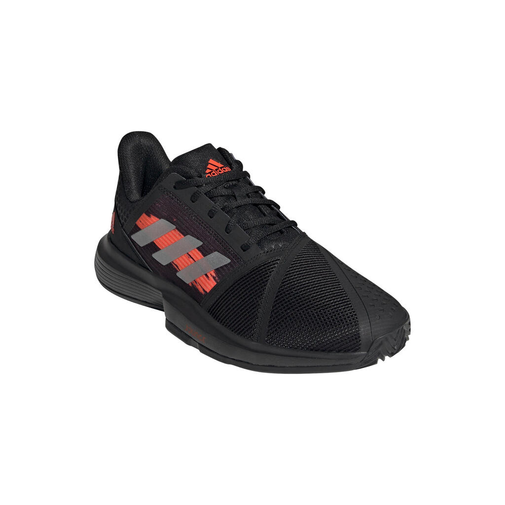 Tennisschuhe Courtjam Sandplatz Herren schwarz