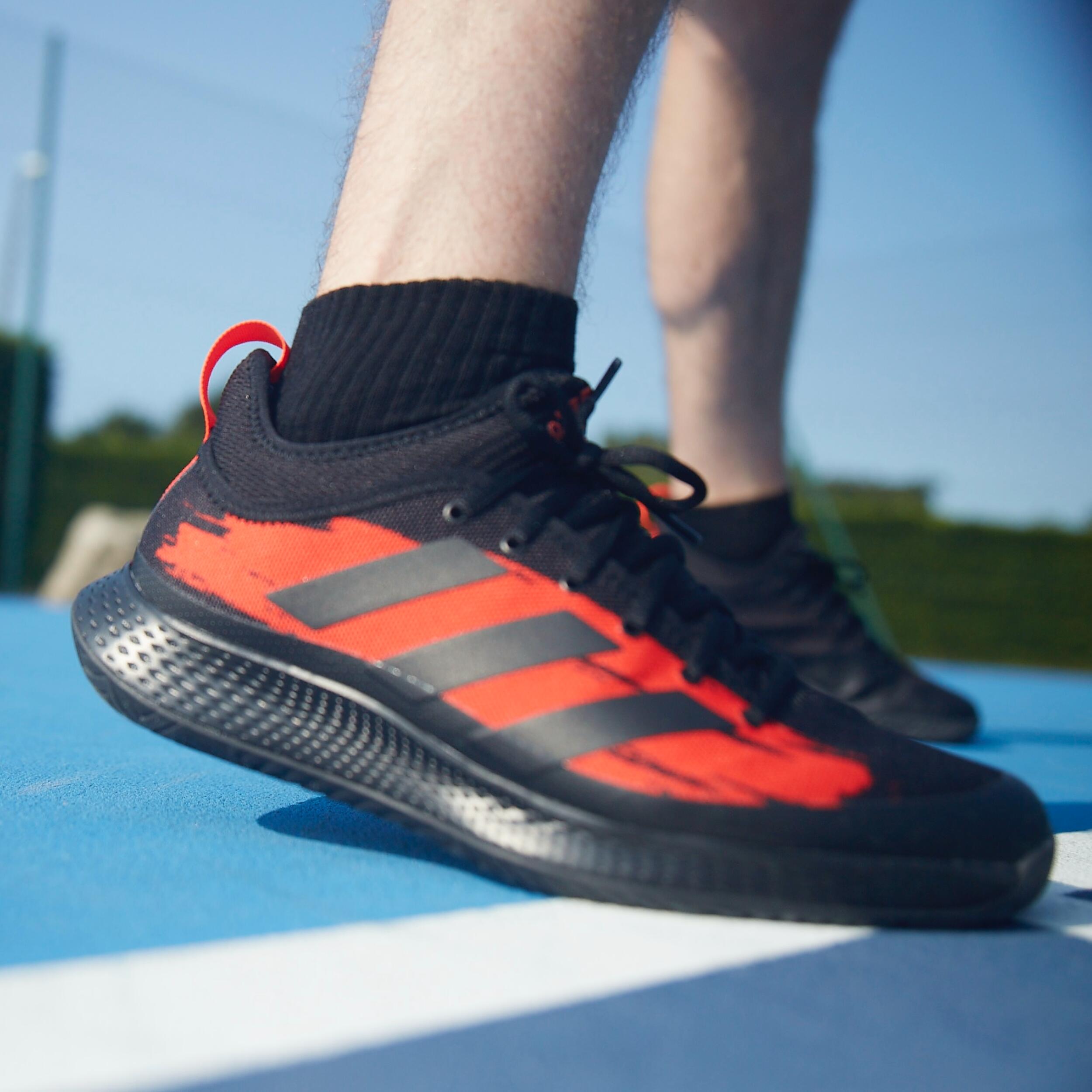 Herren Tennisschuhe - Adidas Defiant Multicourt schwarz 13/15