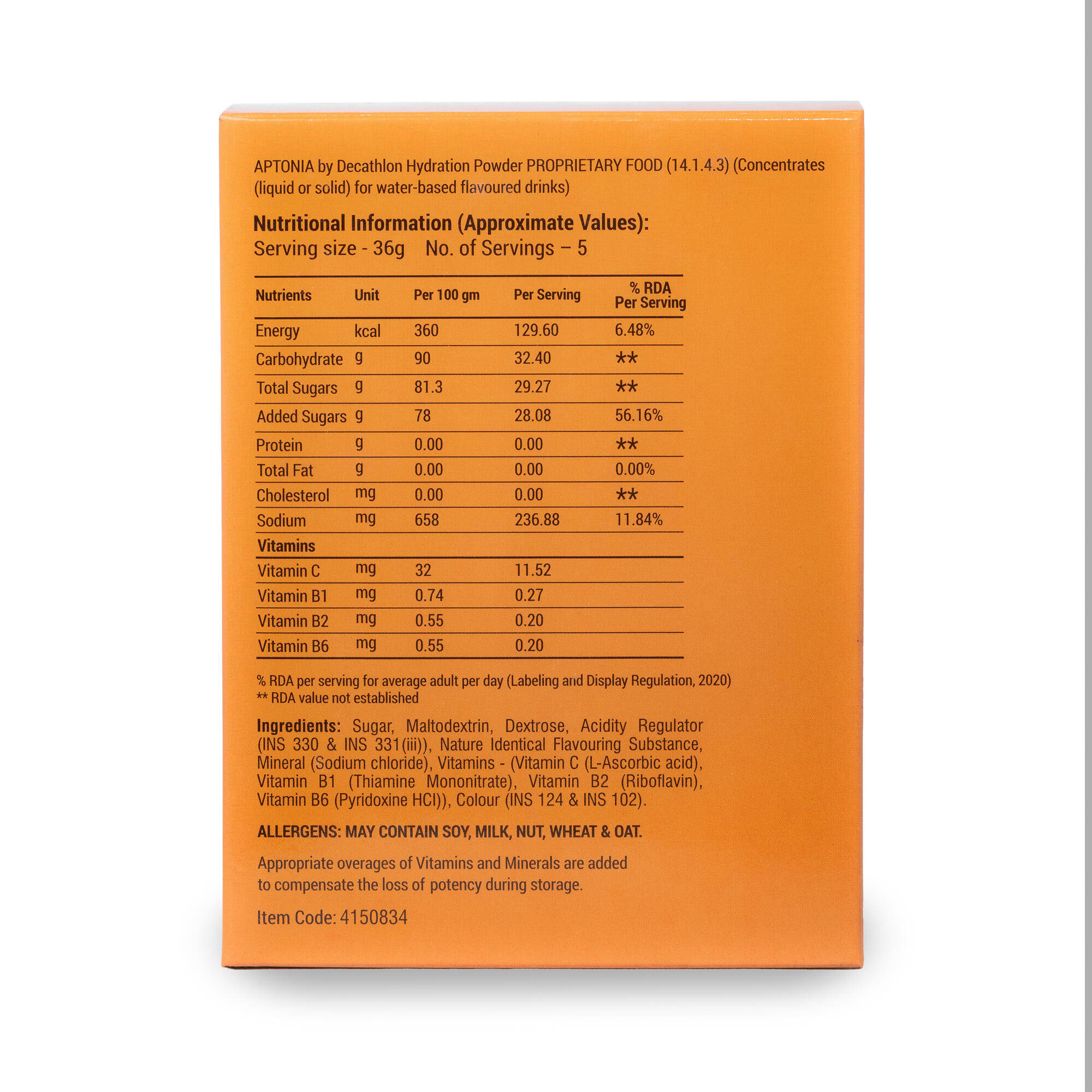 Hydration Powder pack of 5 - Peach -  2