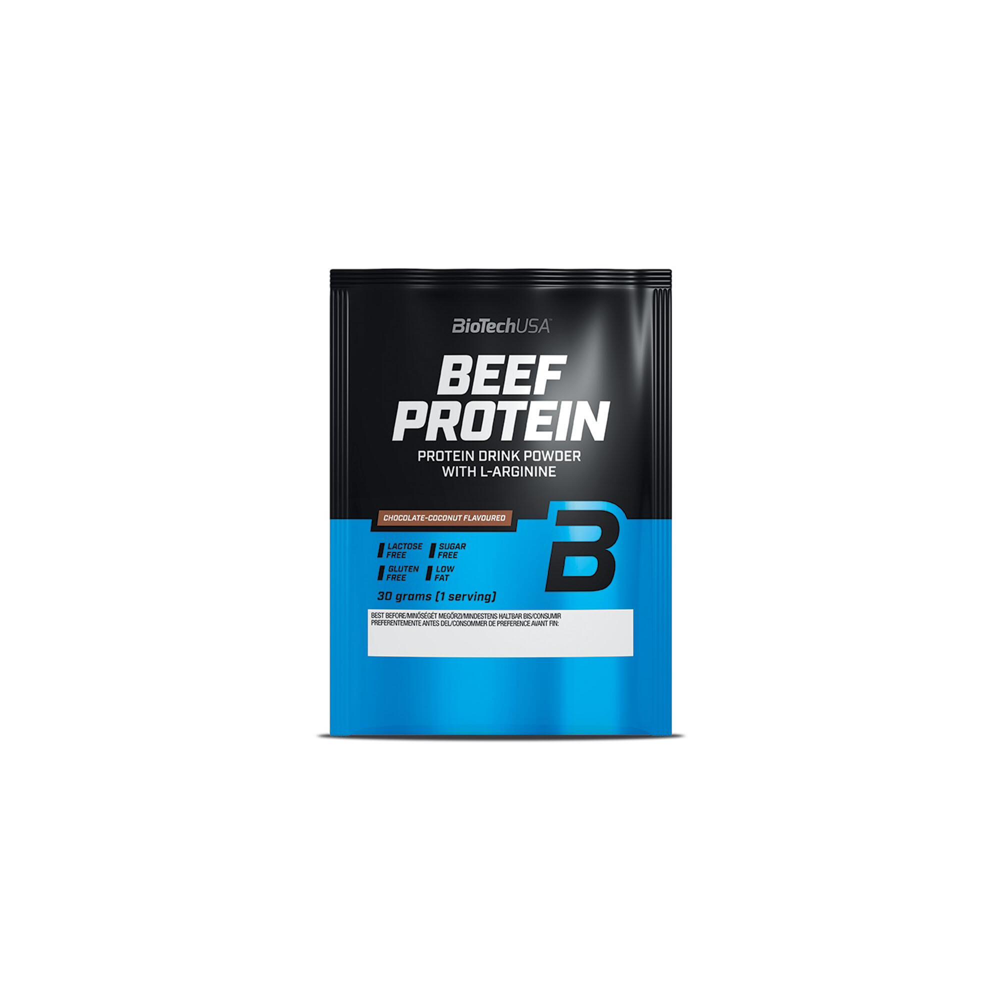 BEEF PROTEIN CSOKOLÁDÉ-KÓKUSZ, 30 G Biotechusa akciós termékkép 1